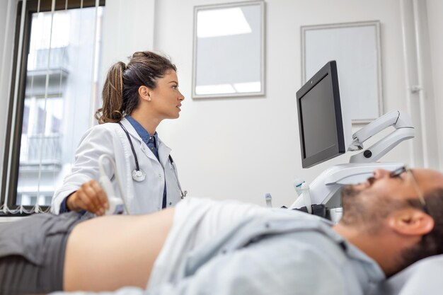 AI in Medical Imaging: A radiographer with a patient