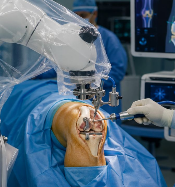 Robotic precision knee surgery