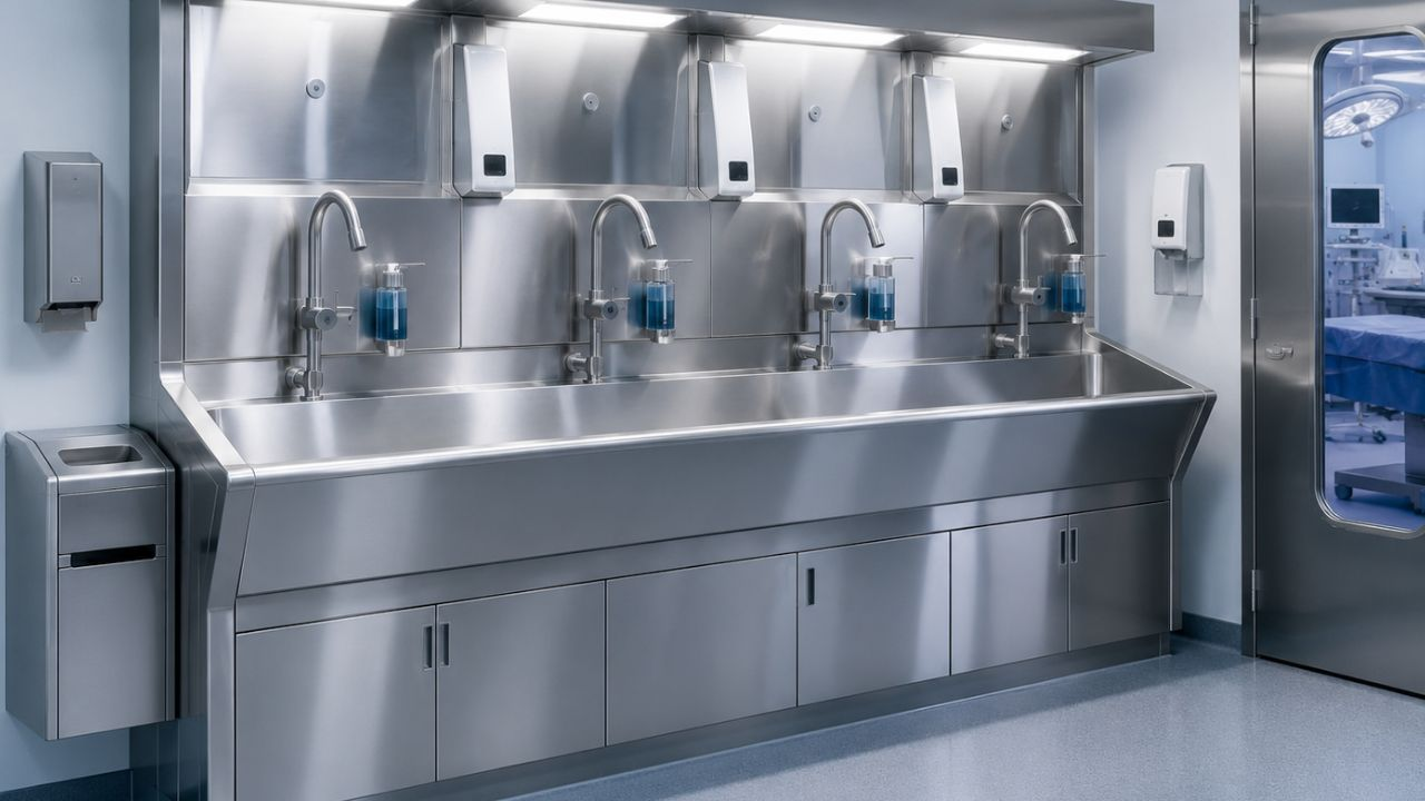 Surgical Scrub Station for Infection Control