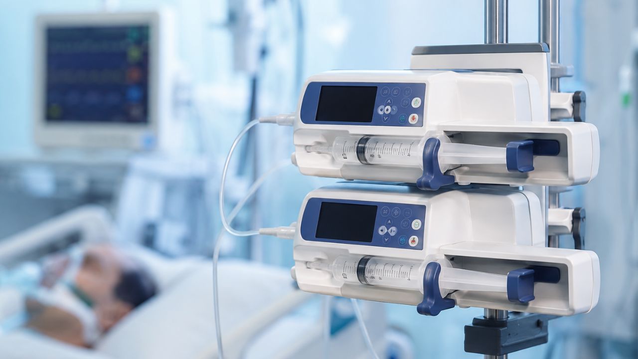 Syringe infusion pumps for ICU