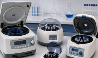 Medical laboratory centrifuges