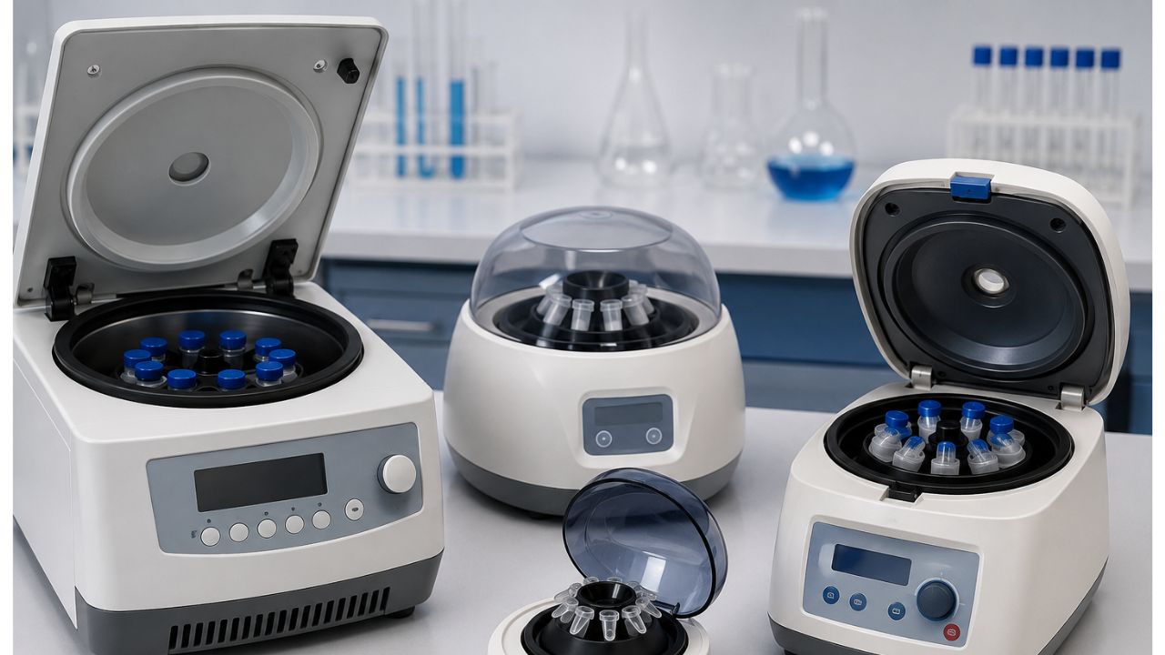 Medical laboratory centrifuges